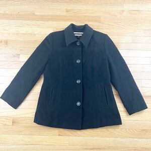 Kristen Blake Black Pea Coat Size 8P